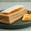 Foto de Budin de naranjas, amapolas y lonja de chocolate blanco (sin gluten) (sin azúcar) (keto)