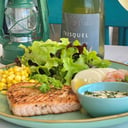 Foto de Salmon a la plancha con acompañamiento