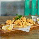 Foto de Fish and chips Camarones apanados Individual