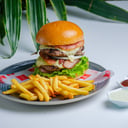 Foto de HAMBURGUESA DOBLE CARNE