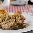 Foto de Plateada con salsa champiñones