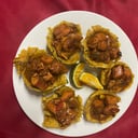 Foto de Canastas de Patacones rellenas de Mariscos