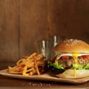 Foto de hamburguesa mixta 