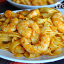 Foto de Espagueti en salsa de langostinos