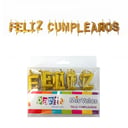 Foto de VELAS CROMADAS FELIZ CUMPLEAÑOS