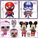 Foto de GLOBO DE PERSONAJE SILUETA