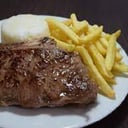 Foto de CHURRASCO CON PAPAS Y ARROZ / STEAK WITH FRENCH FRIES AND RICE
