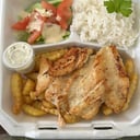 Foto de FILETE DE POLLO CON PAPAS FRITAS ENSALADA Y ARROZ / CHICKEN FILLET WITH FRENCH FRIES, SALAD AND RICE