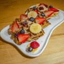 Foto de waffle dulce sin helado