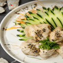 Foto de gyosas de cerdo, pollo o camaron (6 u)