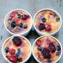 Foto de postre nube roja