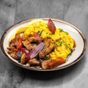 Foto de Risotto a la huancaína con Pollo Saltado