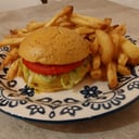 Foto de HAMBURGUESA (Simple) + Fritas