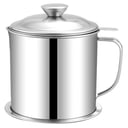 Foto de Olla De Aceite De Cocina De Acero Inoxidable Filtro De Aceite 