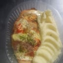 Foto de Milanesa a la napolitana con puré