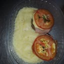 Foto de Hamburguesas caseras al plato con pure