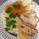Foto de Pechuga grillada con pure mixto