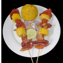 Foto de Brocheta con cecina/chorizo