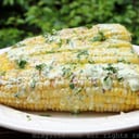 Foto de Choclo asado con salsa de queso 