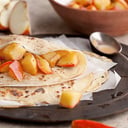 Foto de Panqueques con manzanas verdes caramelizadas
