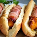 Foto de 3 Hot dogs tocino
