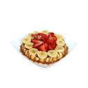 Foto de Waffle Banano-Fresa
