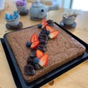 Foto de Pastel Brownie de Chocolate / 초코 브라우니 케이크