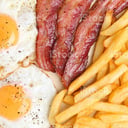 Foto de HUEVOS, BACON Y PATATAS FRITAS
