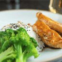 Foto de Pollo o salmón teriyaki