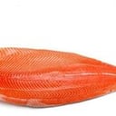 Foto de salmon rosado en penca