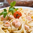 Foto de Fetuccini en salsa de trucha ahumada