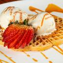 Foto de Waffle con helado