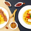 Foto de Combo Waffle Malteada