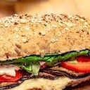 Foto de sandwich vegetariano