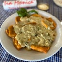 Foto de Rav. rojos con crema de puerros