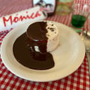 Foto de Semifreddo de banana con salsa de chocolate