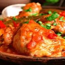 Foto de Pollo a la Portuguesa con Puré