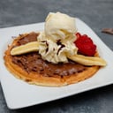 Foto de Waffle Nutella y Banano