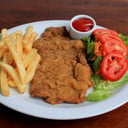 Foto de Milanesa con papas fritas