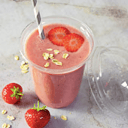 Foto de Licuado de fresa y avena