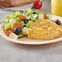 Foto de TORTILLA A LA ESPAÑOLA CON ENSALADA