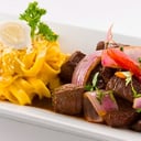 Foto de FETUCCINI A LA HUANCAINA CON LOMO SALTADO