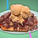 Foto de Waffle con Banana y Frutilla Gelato