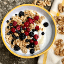 Foto de Yogurt con cereal y fruta