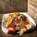 Foto de Milanesa napolitana al plato c/fritas o ensalada