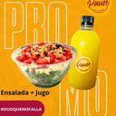 Foto de combo ensalada + jugo EFECTIVO