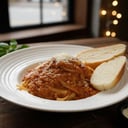 Foto de Tagliatelle ragù (Bolognese) *** Tagliatelle ragout (bolognese) 						