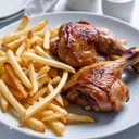 Foto de 2 pata muslo + papas fritas