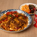 Foto de Combo fideos salteados con carne 