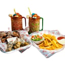 Foto de 6+6 alitas + papas fritas + 2 micheladas + ensalada
